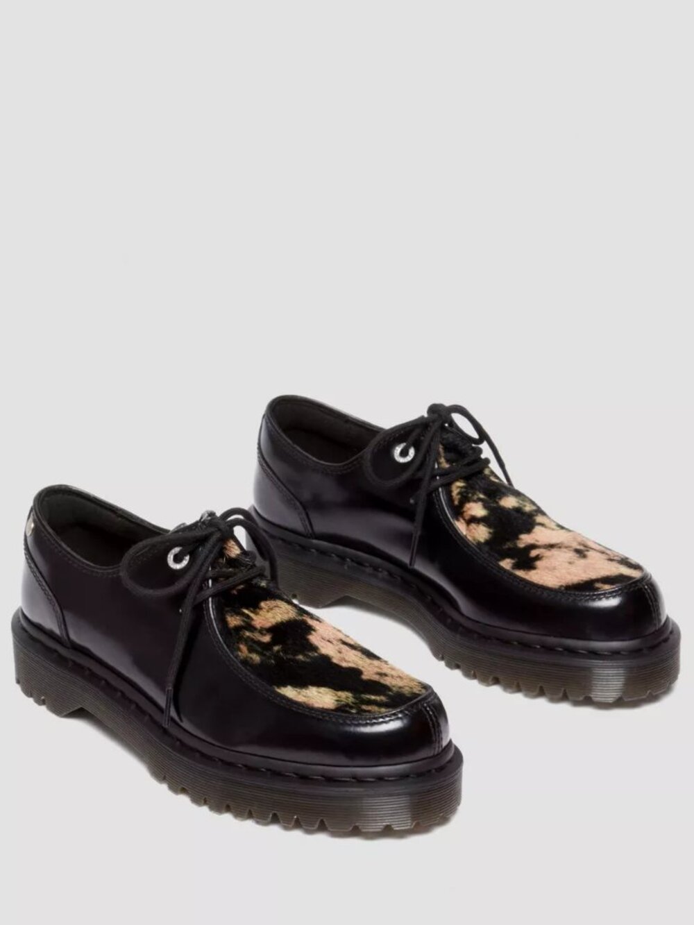 Dr. Martens Zeffir 3I Bex Buttero Hair On Black Leather Shoes Men's Sz 12 US NEW - Picture 14 of 14